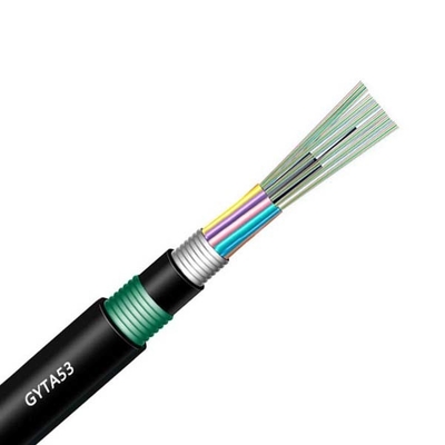 GYTA53 cavo a fibre ottiche all'aperto corazzato 12 24 36 48 72 192 un singolo modo dei 144 centri