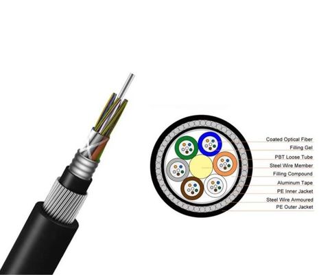 GYTA33 sottomarino 24 48 cavo a fibre ottiche diretto di sepoltura dei 72 centri