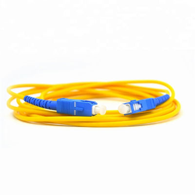 Saltatore SC/UPC di FTTH al cavo di toppa della fibra di singolo modo del cavo di SC/UPC 1