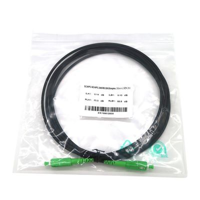 Cavo di toppa di fibra ottica di singolo modo 3m dello Sc G657B3 APC di FTTH 3.5mm