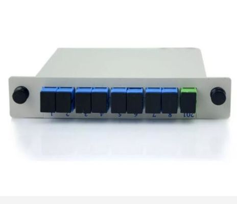 Separatore a fibra ottica dello SpA di 1*8 SCUPC APC con il tipo dell'inserzione