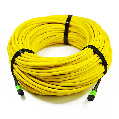 12 cavo monomodale della toppa della fibra della fibra 9/125 OS2 MTP MPO