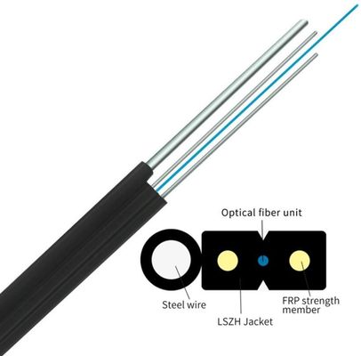 Figura aerea autosufficiente 8 cavo a fibre ottiche dell'interno di FTTH
