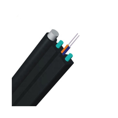 Cavo flessibile all'aperto 1 di Ftth della fibra 2 4 6 8 12 filo d'acciaio LSZH GJYXH delle FO 1.2mm