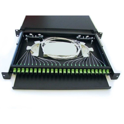 Supporto di scaffale del centro SC/FC/ST/LC di FTTH 12-24 che impiomba il quadro d'interconnessione a fibra ottica