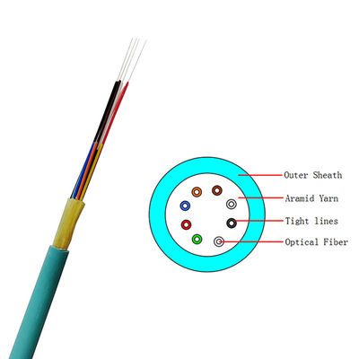 Cavo a fibre ottiche stretto di singolo modo del centro dell'amplificatore 8 per la comunicazione GJFJV