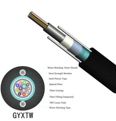 cavo a fibre ottiche sciolto della metropolitana GYXTW G652d di 2km