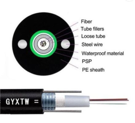 Cavo a fibre ottiche corazzato della condotta di centro 8 di GYXTW G652d