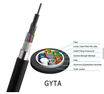 Cavo a fibra ottica GYTA dei centri del cavo armato all'aperto 2-288