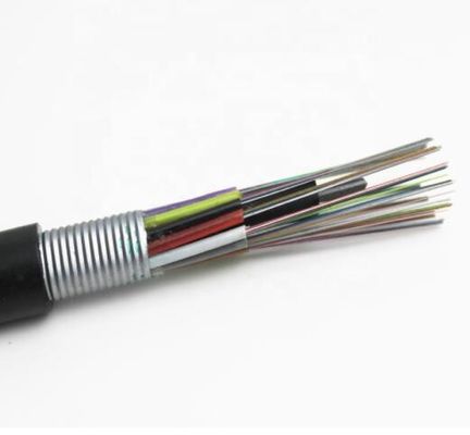 Cavo a fibre ottiche corazzato monomodale GYTA 12 della condotta all'aperto G652d i 24 centri 36 48 72