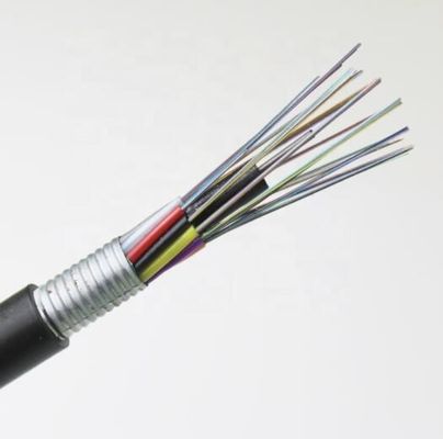 Cavo a fibre ottiche corazzato monomodale GYTA 12 della condotta all'aperto G652d i 24 centri 36 48 72