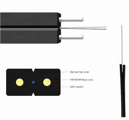 Cavo a fibre ottiche d'acciaio monomodale del membro di forza di FTTH FRPKFRP