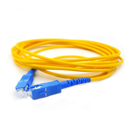 Saltatore SC/UPC di FTTH al cavo di toppa della fibra di singolo modo del cavo di SC/UPC 1