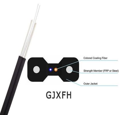 Il centro 4 del singolo modo 2 svuota la figura dell'interno 8 cavo a fibre ottiche di FTTH
