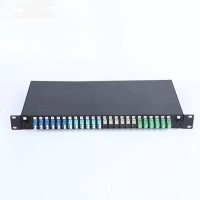 24 porti LC che fanno scorrere tipo scatola a fibra ottica di termine del quadro d'interconnessione