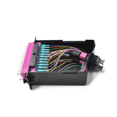 Modulo della cassetta di fibra ottica di FOC OM3 MTP MPO LC 12