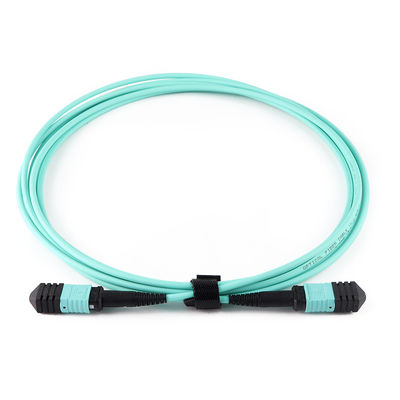 12 cavo monomodale della toppa della fibra della fibra 9/125 OS2 MTP MPO