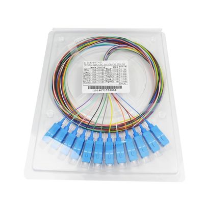 Sc APC UPC 8 di FOC LC treccia della fibra del nastro di 12 colori