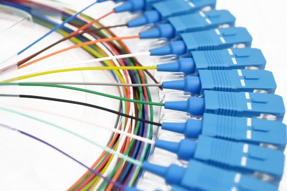 Sc APC UPC 8 di FOC LC treccia della fibra del nastro di 12 colori
