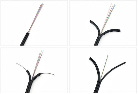 1 2 4 6 cavo flessibile dell'interno del centro FTTH con il rivestimento di LSZH