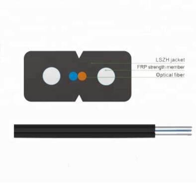 Cavo a fibre ottiche d'acciaio del membro di forza di FTTH Singldemode FRP KFRP