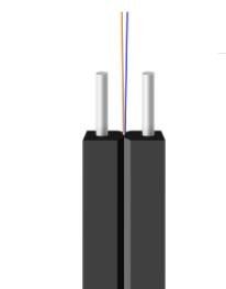 Cavo flessibile dell'interno basso del centro FTTH della guaina KFRP GJXFH 8 del fumo
