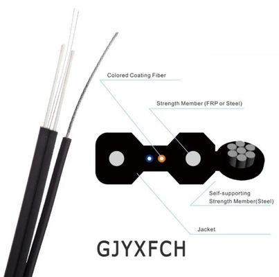 Cavo flessibile aereo autosufficiente all'aperto del centro FTTH di GJYXFCH 1 - 24