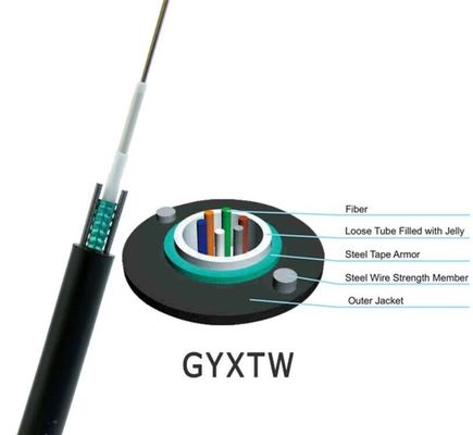 12 cavo a fibre ottiche monomodale all'aperto del centro GYXTW