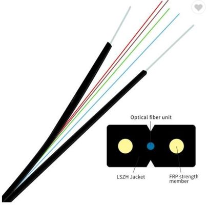Cavo a fibre ottiche monomodale del rivestimento all'aperto dell'HDPE per FTTH