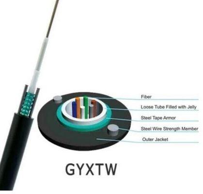 24 48 cavi a fibre ottiche all'aperto del centro GYFTY con il membro di forza di FRP