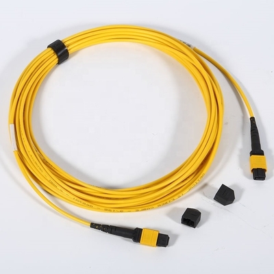 La toppa a fibra ottica di MPO MTP cabla il rivestimento di PVC di perdita di inserzione 0.5dB 12/24 centri