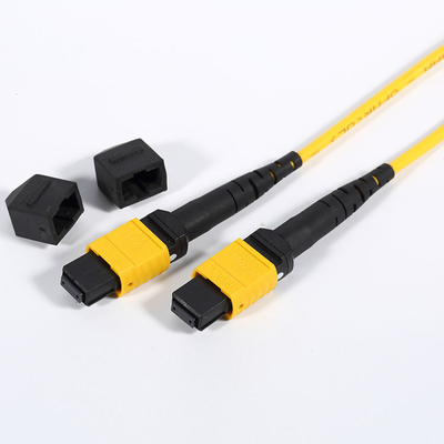La toppa a fibra ottica di MPO MTP cabla il rivestimento di PVC di perdita di inserzione 0.5dB 12/24 centri