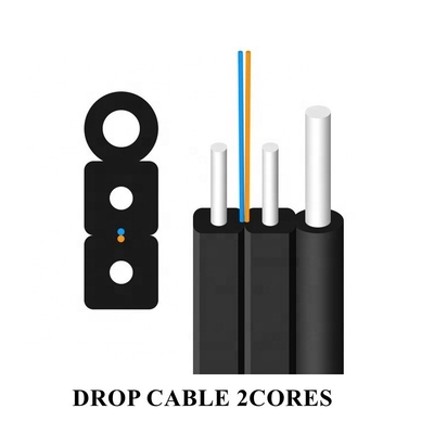 Filato dual core di Aramid del cavo di telecomunicazione ISO9001 con il rivestimento FTTH di LSZH