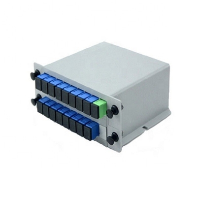 Fibra ottica del separatore dello SpA di FTTH 1x12 con la cassetta del connettore FTTH APC/dello Sc