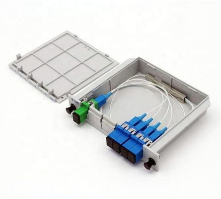 Fibra ottica del separatore dello SpA di FTTH 1x12 con la cassetta del connettore FTTH APC/dello Sc