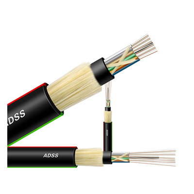 Cavo a fibre ottiche all'aperto 12 di comunicazione ADSS G652D i 24 centri 32 48 72 96 144