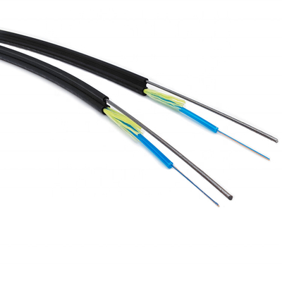 Ftth aereo all'aperto 24 fibra del cavo ottico dei 12 centri autosufficiente
